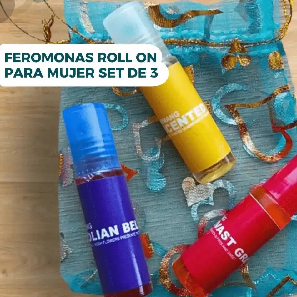 Perfumes Roll - On con Feromonas - ¡LLEVA 3 UNIDADES POR EL PRECIO DE UNO! - El Bazar Digital