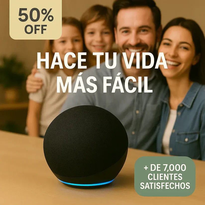 PARLANTE INTELIGENTE ALEXA + REGALO SORPRESA | MÚSICA, CONTROL Y COMODIDAD SIN ESFUERZO