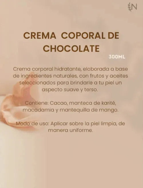 Crema Corporal de Chocolate - El Bazar Digital