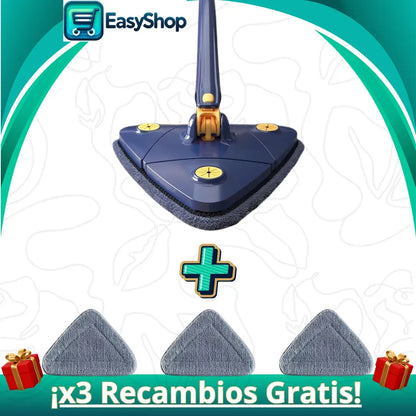 Mopa Triangular 360º + ¡x3 Recambios Gratis!
