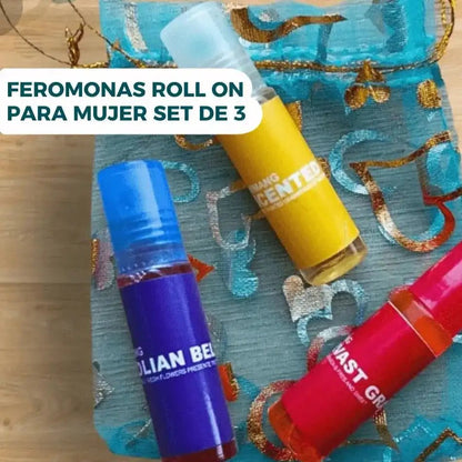 Perfumes Roll - On con Feromonas - ¡LLEVA 3 UNIDADES POR EL PRECIO DE UNO! - El Bazar Digital