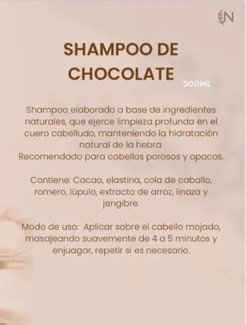 Shampoo de Chocolate - El Bazar Digital
